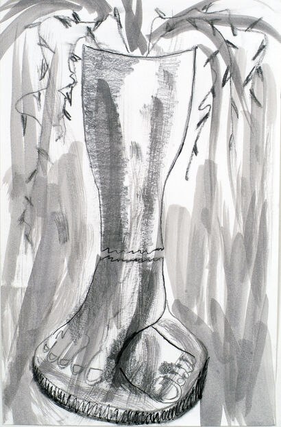 Copia di \'A che cosa mi servono i piedi, se ho le ali per volare\' di Frida Khalo. Copia eseguita da Adriana Finazzi - a Paint Artowrk by Adfi